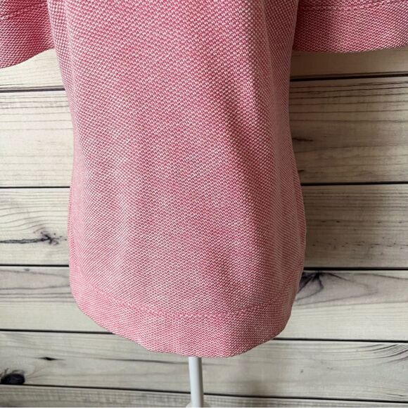 Talbots Pink Textured Knit Puff Sleeve Crewneck Sweater Top - Picture 7 of 10